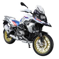 1/9 BMW R1250GS ADV Motociklų Simuliacija Lydinio Motociklo Modelis Amortizatoriai Garsas ir Šviesa Kolekcinis Žaislinis Automobilis Vaikų Dovana gray