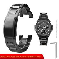 „Casio G-Shock“ laikrodžio apyrankė GST-210 GST-W300 GST-400G GST-B100 S100D/S110D/W110 metalinė juostelė iš nerūdijančio plieno laikrodžio apyrankė 26mm juoda
