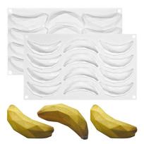 12 skyrimų banano silikoninė forma fondanto šokolado forma putėsių pyrago kepimo įrankiai 1 white