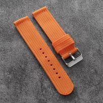 18mm 20mm 22mm 24mm Quick Release Canvas Watch Straps Nylon Band Men Women Replacement Watchbands for Smartwatch Aaccessories 20mm orange
