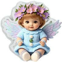Flower Fairy Silicone Mold Butterfly Fairy Fondant Molds Cake Decorating Tools Theme Cake Dessert Decorated Chocolate Candy Mold pilka spalva