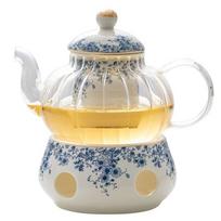 English Flower Teapot Classical Blue and White Daisy Pot Home Ceramic Cup and Saucer Phnom Penh  Afternoon Flower Teaware Set 200-400ml beige