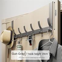 7/6/5 Kabliukai virš durų Namai Vonios kambarys Organizatorius Drabužių kabykla Paltas Skrybėlė Rankšluosčių kabykla Grey 7 Hooks gray
