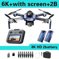 Naujas GT8 Dronas 8K HD Profesionalus 360° Dvigubos Kameros GPS 5G WIFI Šepetėlių Neturintys Varikliai Kliūčių Vengimas Sulankstomas Kvadrokopteris 2026 6K + 2 batteries
