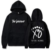 Weeknd vilnos bliuzonai Laisvi kasdieniai gobtuvai The Weeknd per didelis gobtuvas Streetwear megztinis Unisex su spauda S black