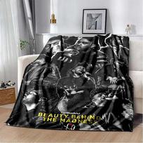 The Weeknd Plush Flannel Blanket Manta for The Singer The Weeknd Soft Throw Blanket for Sofa Cover Bedspread Office 75x90CM