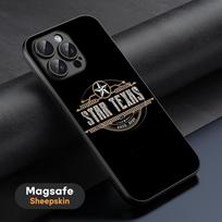 Vintage Western Country LOOG Phone Case For iPhone 17 16 15 14 13 12 11 Plus Pro Max  High-end Luxury Magsafe Sheepskin iPhone 12 black