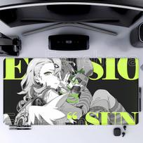Large Mousepad Zenless Zone Zero ZZZ Ye Shunguang Ellen Joe Hoshimi Miyabi Kawaii office Keyboard HD Printing overlock Desk Mat LockEdge 400x800x2mm gray