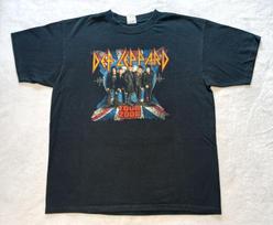 Vintage Def Leppard T Shirt L Rock Brigade Tour 2006 Double Sided Band Music Y2K L gray