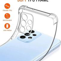 Original Clear Silicone Case For Galaxy Samsung S24 S23 S22 S21 Ultra FE Plus Ultra Thin Crystal Soft TPU Cover A14 A34 A54 5G Galaxy A32 5G gryna