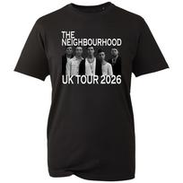 The NBHD UK Tour 2026 TShirt Indie Rock Band Merch Concert Fan Gift Black Top S black