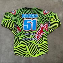 CNL1 Motocross Honda Long Slevee Jersey #51 BRACIA Quick Dry Breathable Racing Shirt Comfortable Off-Road Moto Top for Summer Riding XL blue
