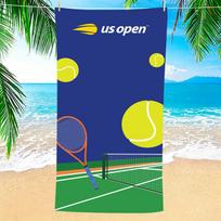 Teniso US Open Rankšluostis Mikropluošto Paplūdimio Rankšluostis, Greitai Džiūstantis, Be Smėlio, Itin Smulkaus Pluošto, Super Minkštas. 100X50CMSYJ100