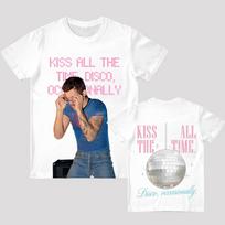 2026 New Harry Styles Kiss All The Time Album Print T-Shirt Y2K Men's Women's Street Style Hip Hop Tee A Must-Have Gift For Fans 6XL white