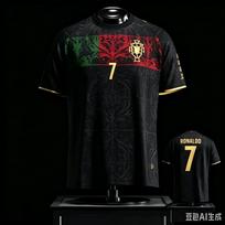 2026 Naujas Cristiano Ronaldo Atminimo Leidimo Džersis/Marškinėliai — Portugalijos Komandos Vyriški Ir Moteriški Sportiniai Ir Laisvalaikio Mados Viršutiniai Drabužiai L black