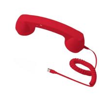 Tipas- Retro telefono stacionaraus telefono ragelis, Telefono ragelis mobiliajam telefonui, Vintažinis prijungiamas rankinis 1m One Size raudona