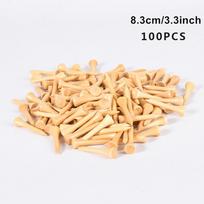 Less Friction Swing Practice 4 Size 83mm 70mm Golf Training Golf Accessories Golf Tees Bamboo Tee 8.3cm/3.3inch-100PCS beige