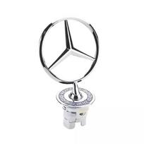 For Mercedes Benz AMG W213 W223 W240 W212 W222 W221 W211 W220 W210 W207 W140 1PCS Car Front Hood Emblem Badge Accessories AX1 black