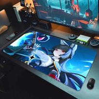 Zenless Zone Zero Ellen Joe Mousepad HD Printing Computer Gamers Locking Edge Non-slip Mouse Pad XXL 90x40cm Keyboard PC Deskmat 30cmx80cm(11.8x31.5inch) blue