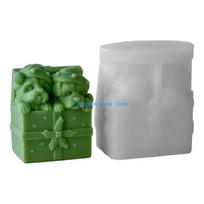 B0KB Molds Christmas Gift Box Silicone Mould Plasters Molds Castings Molds China Mainland gray