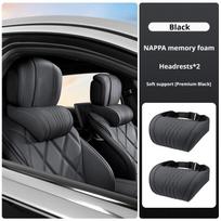 Prabangios automobilio galvos atramos pagalvės Mercedes X254 GLC GLE X167 GLS W223 C E S klasės C206 CLE W214 H247 Automobilio juosmens pagalvė Auto dekoras 2Pc Headrest Black black