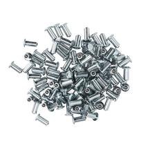 100Pcs Tire Stud Strong Anti Skid Tire Spike for ATV UTV Forklift Off Road Vehicle Silver gray