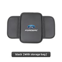 Automobilio porankių kilimėlis Centrinės konsolės odos apsauginis paminkštinimas Ford ST Line Focus Mustang Fiesta Puma Ranger Kuga MK7 MAX F150 black