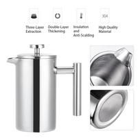Double Wall Insulated French Press Coffee Maker 350ml/12oz Coffee Tea Kettle  Coffee Brewing