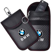 Automobilio rakto dėklas Signalų blokavimo maišelis RFID apsauginė kišenė BMW F20 G20 G30 X1 X3 X5 G05 X7 G11 F15 F16 G01 F48 Automobilio priedai gray