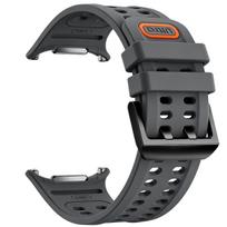 For Samsung Galaxy Watch Ultra 2 Watch Band Sport Silicone Correa Bracelet GalaxyWatch Ultra Breathable Strap Galaxy Watch Ultra gray