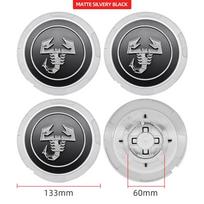 4 vnt. 133 mm automobilio ratlankio centriniai dangteliai Emblema Ženklelis Fiat Abarth 500 500X Marea Multipla Punto Scorpion Ducato Prekės Stilius