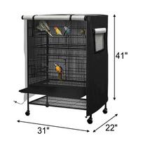 Bird Cage Cover 420D Oxford Cloth 210D Oxford Cloth 31*22*41inch gray