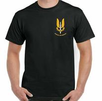 Unisexs SAS TShirt Special Air Service British Forces Elite He Who Dares Wins Unisex TShirts S white