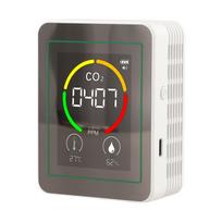 Indoor Carbon Dioxide Temperature and Humidity Monitor 3 in 1 Air Quality Meter balta