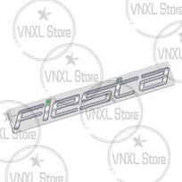 Car-Styling For Ford Fiesta Letter 3D Metal Stickers 3M Adhesive Backing Car Trunk GJD2 Body Emblem Auto Lettering Decals Accessories white