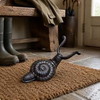 Kastas Bato Nuėmiklis Domkratas Rustic Vintage Bato Tekstūruotas Metalas L Vabzdys Snail Boot Jack black