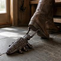 Kastas Bato Nuėmiklis Domkratas Rustic Vintage Bato Tekstūruotas Metalas L Vabzdys S Insect Boot Jack gray