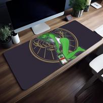 Mouse Pad J-Jagermeister Non-slip Herbal Lockedge Aperitif Office Student Gaming Thickened Large Writing Cushion MousePad 30cmx60cm gray