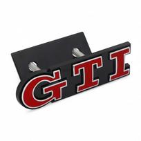3D Metalinis automobilio grotelių lipdukas GTI emblema Volkswagen J151 Golf 5 Polo Golf 7 5 6 Mk6 7 R 7 Gtd Mk7 Mk4 Mk5 GTI Automobilio lipdukai R4S black