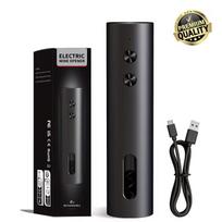 Xiaomi Įkraunamas elektrinis vyno atidarytuvas su folijos pjaustytuvu, vyno pilstytuvu ir vakuuminio kamščiu, USB-C įkrovimas, kompaktiškas dizainas namų virtuvei black