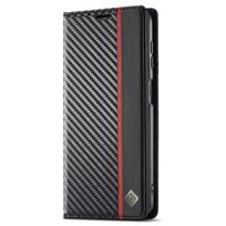 Flip Case for Samsung Galaxy A56 5G, Carbon LC.IMEEKE, Black