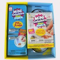 Mini Brands Mini Minis Užpildyk šaldytuvą Simuliacinis šaldytuvas Žaislas Slepiančioji dėžutė Rinkinys Staigmenos kamuoliukas Vaidmenų žaidimas Mikro miniatiūra