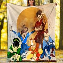 Avatar The Last Airbender printed throw blanket—lightweight,soft,warm;versatile blanket for all seasons—perfect as &air-conditioning throw,nap blanket 150cmx180cm