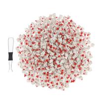 500Pcs  Swappable Mechanical Keyboard Switch Dust-Proof Blue Red Brown Switches For Diy Keyboard With Key Cap Puller 500pcs cross Red beige