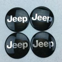 4 vnt. Automobilio ratlankio centro lipdukai Jeep Grand Commander Cherokee Patriot Wrangler Grand Cherokee Renegade Liberty Dekoravimui