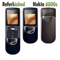 Atnaujintas originalus Nokia 8800 Sirocco mobilusis telefonas su 1 SIM kortele Simple Set auksas