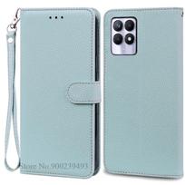 Dėklas Realme 8i Dėklas Minkšto Silikono Piniginė Apverčiamas Odinis Dėklas Realme 8i Telefono Dėklui Realme 8 i Dangtelis Coque Fundas For Realme 8i gray