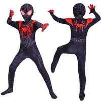 Žmogus-voras:  Spider-Verse 2  vaikų kostiumas - Miles & Gwen kombinezonas Cosplay Bodysuit 170 black