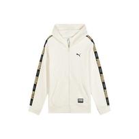 Puma Handwriting Label Jacket Casual Hooded Fleece Warm Jacket Men jackets 636309-91 XL white