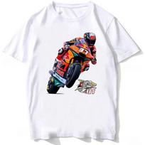 Pedro Acosta 37 Shark GP Riding T-Shirt New Men Short Sleeve Sport Boy Casual White Tops Mountain Climbing Motorcycle Rider Tees 4XL white
